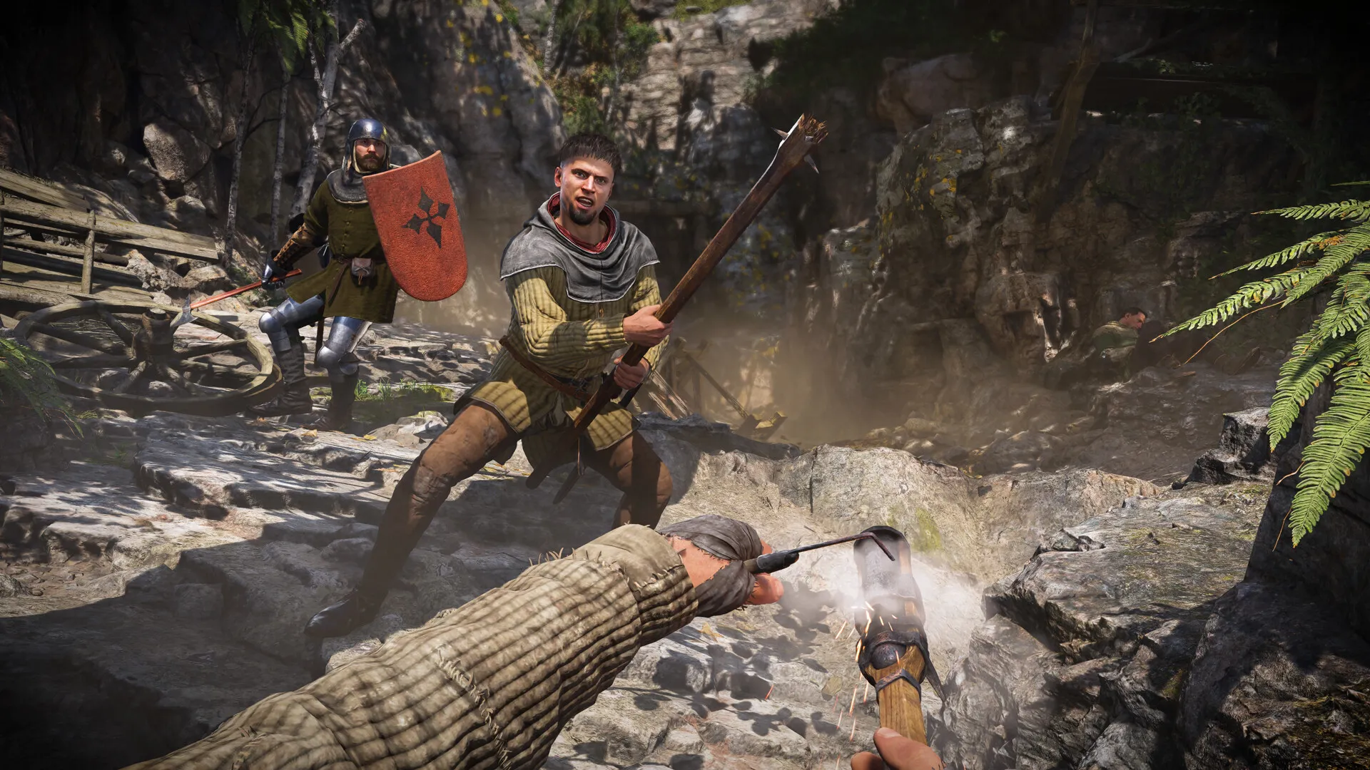 Une croix marque l'endroit Kingdom Come Deliverance 2 : la tâche complète : visuel officiel