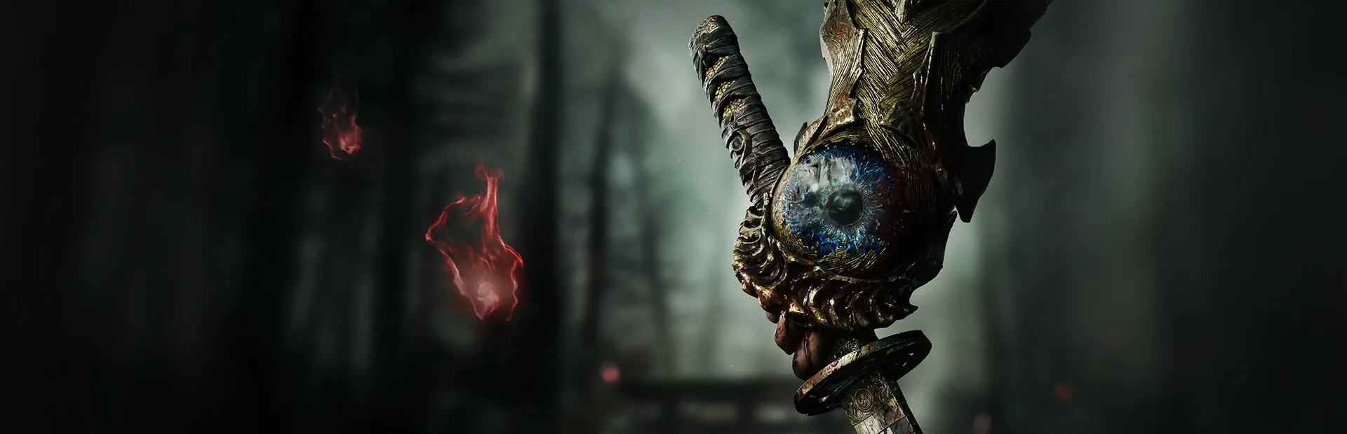 Onimusha: Way of the Sword : la lame et le gantelet Oni dans la brume : visuel officiel