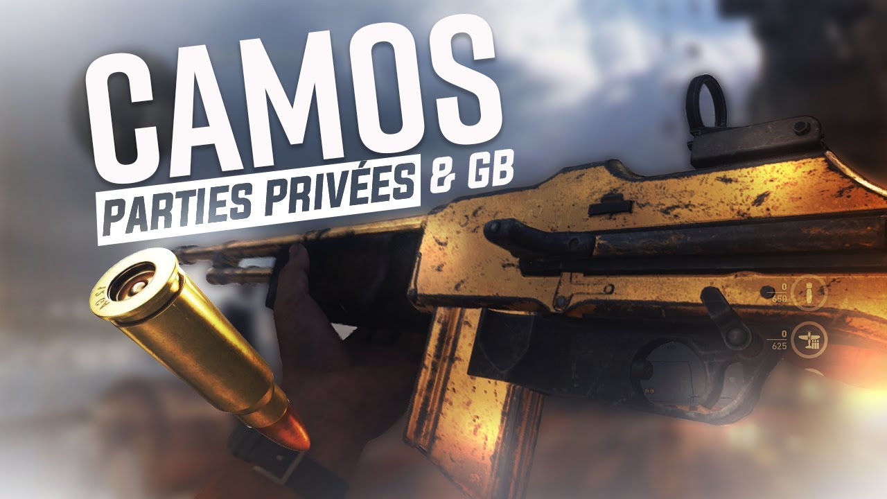 Tuto CAMOS OR/DIAMANT en Parties Perso (Call of Duty: WW2)