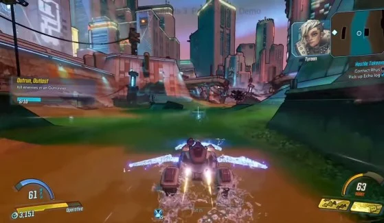 Outrunner in action - Borderlands 3