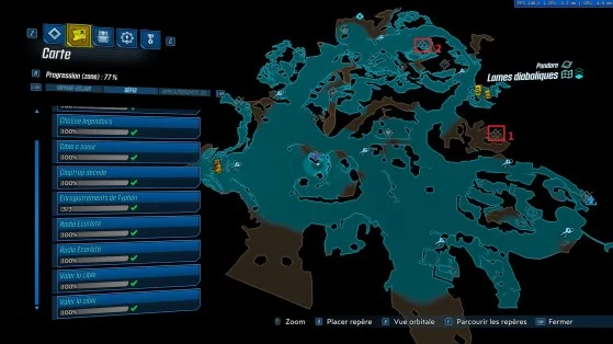Scarlet Radio Map in Demonic Blades