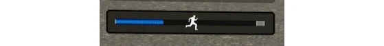 The blue bar for gas, the white marker for the safe zone, and your cursor adjusts based on your positioning.